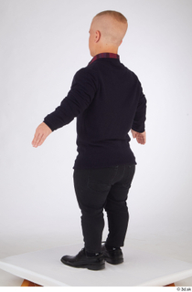  Jerome black jeans black oxford shoes blue sweatshirt casual dressed standing whole body 0012.jpg